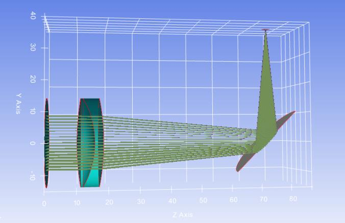 Off-axis parabolic mirror (view 1)